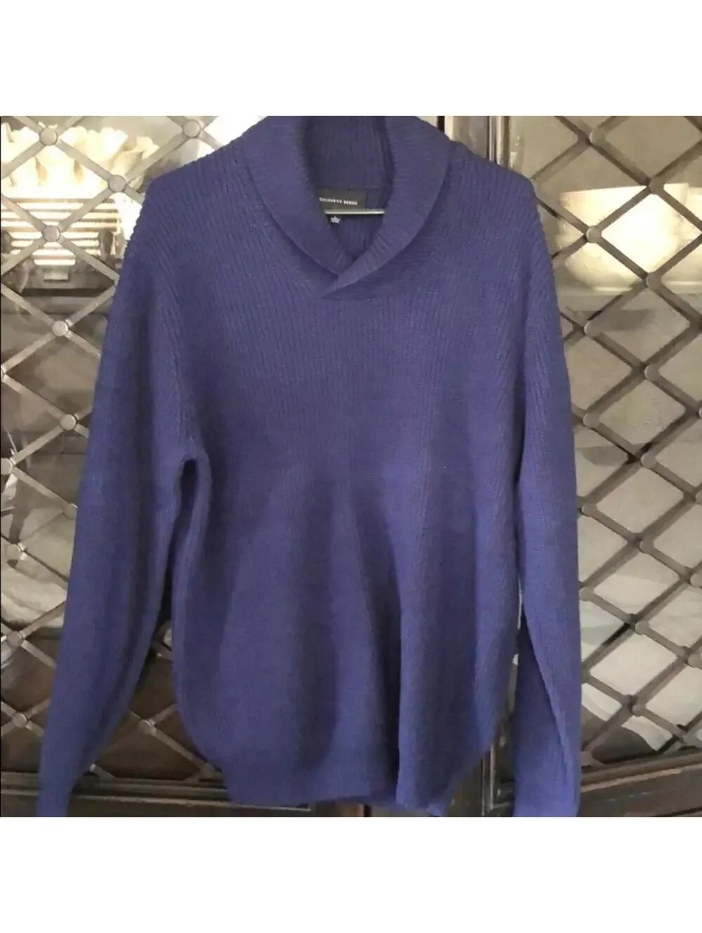 Geoffrey Beene | Men's Navy Blue Long Sleeve Sweater | Size Large | NWOT | 0086